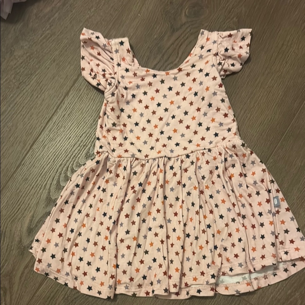 MACARON + Me Starry Pink bamboo Baby Outfit